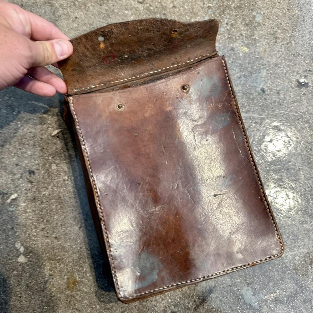 WWII Japanese Officer Leather Map Case Bag