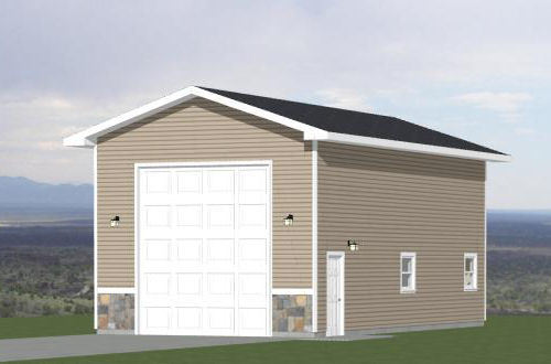 20x40 1-RV Garage -- 800 sq ft -- PDF Floor Plan -- Model 1