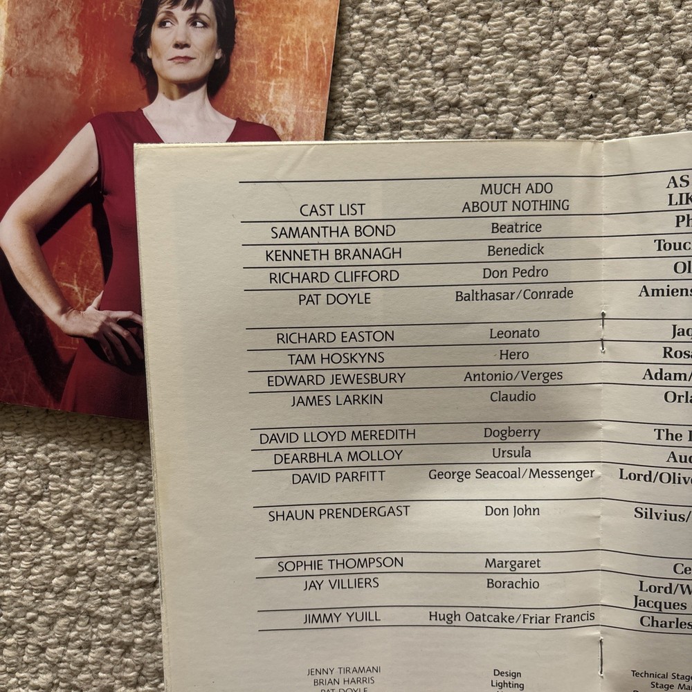 Collection 8 Vintage RSC Much ado About Nothing Theatre Programmes