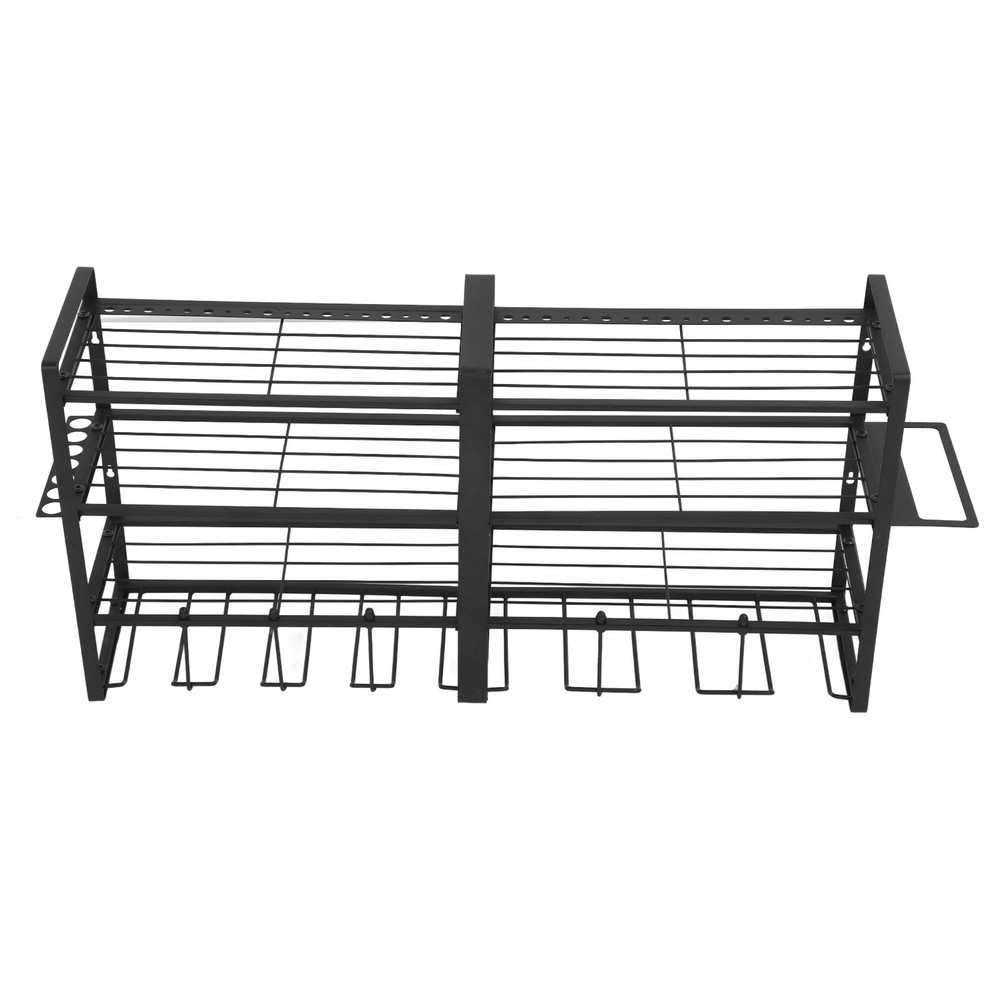 Garage Power Tool Organizer 4 Layer Wall Mount Rack Heavy Duty Storage