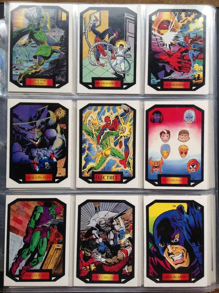 1987 MARVEL UNIVERSE SERIES 2 COLOSSAL CONFLICTS COMPLETE COMIC TRADING CARD SET