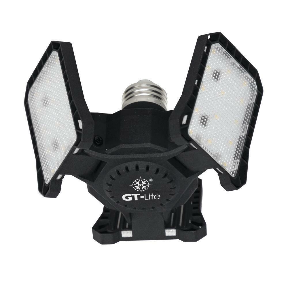 GT-Lite 3000 Lumen 3-Panel Adjustable Daylight 5000K LED Light Bulb 30,000 Hour