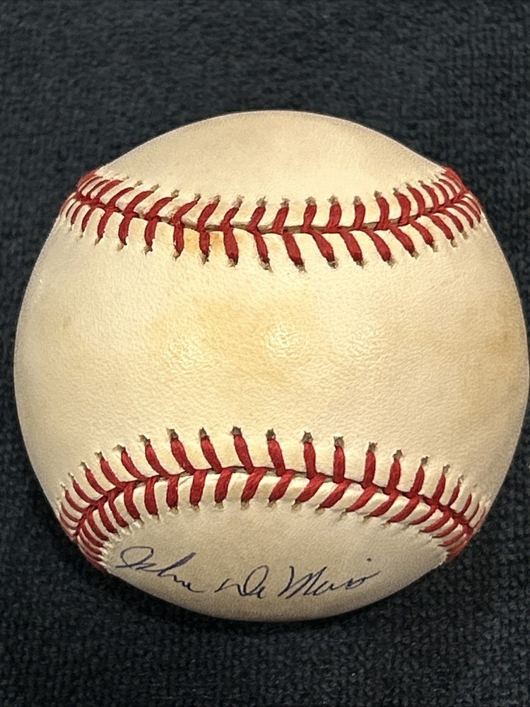 John Demeritt signed baseball autograph ball auto