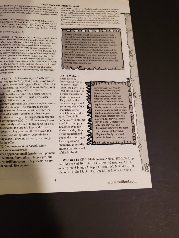 Dzeebagd : Under Dark and Misty Ground ☆ D&D ☆ D20 ☆ Authentic ☆