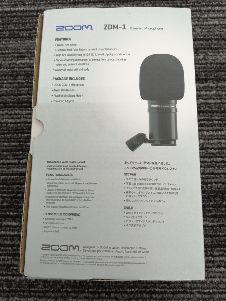 ZOOM Dynamic Microphone ZDM-1 Used