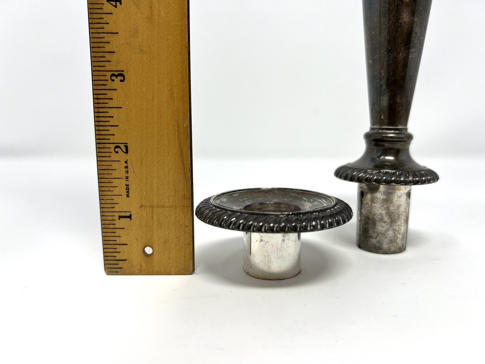 Antique Silver Plated Candlestick (parts)