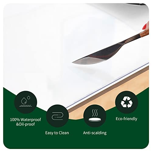 48x72" Wipeable Vinyl Cloths Pad for Rectangle 48" x 72" Clear1.5 Rectangle
