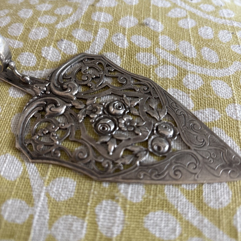 Antique German Small Ornate Openwork Server