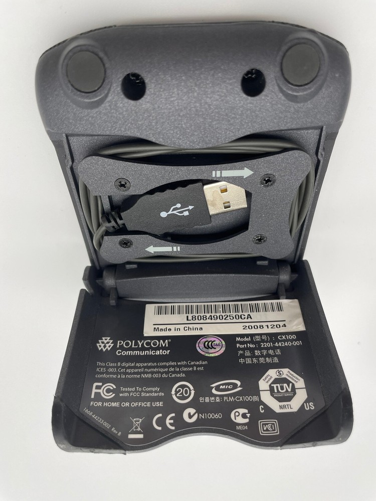Polycom Communicator USB Speakerphone Model CX100 With Case