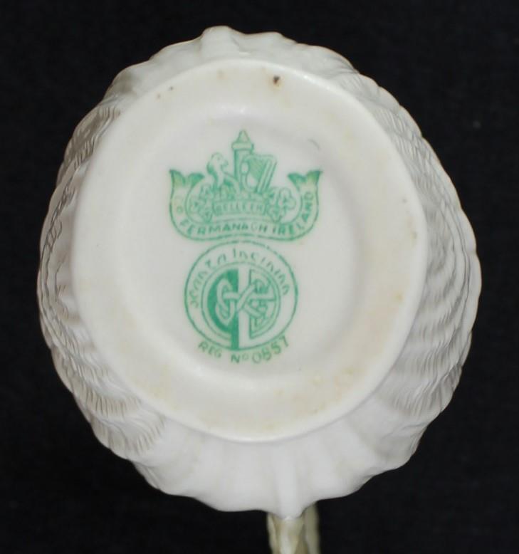 Belleek DOUBLE SHELL Creamer (Round Base) GREAT CONDITION