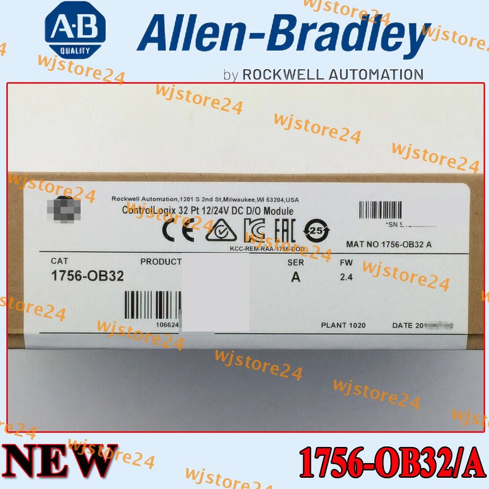 New PLC-AB 1756-OB32 SER A ControlLogix 32 Point D/O Module