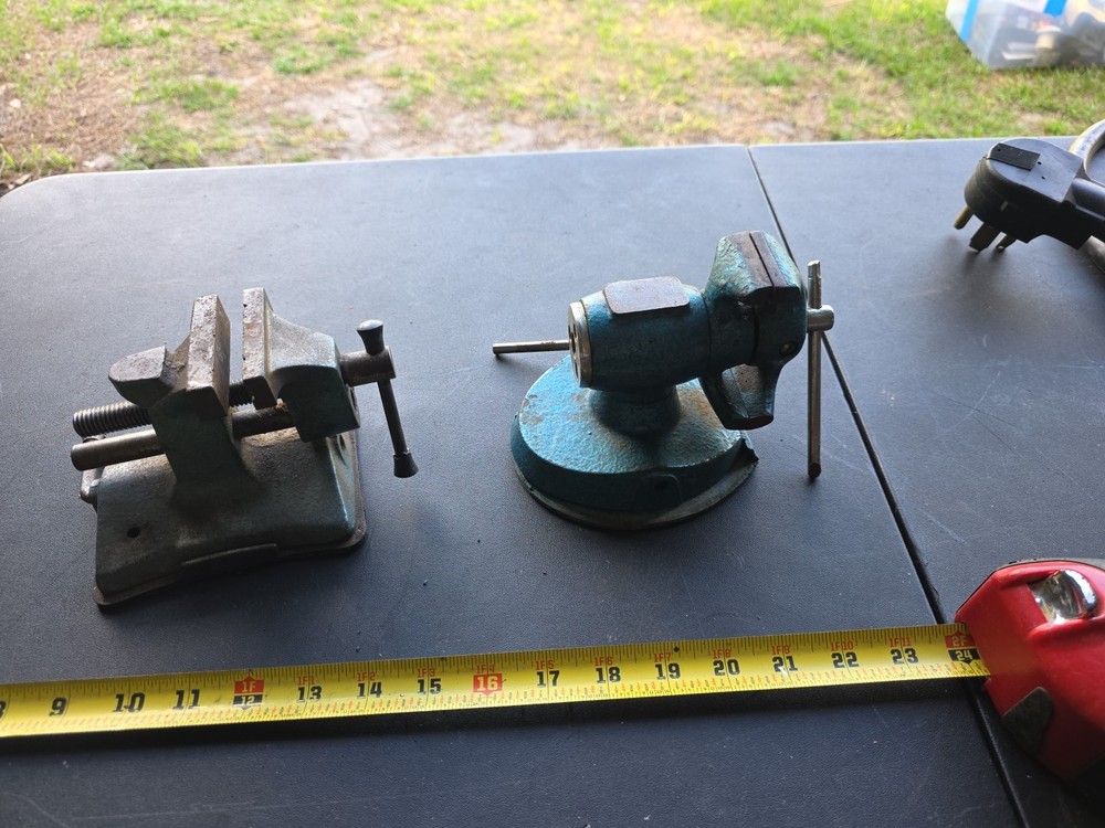 2 Vintage Table Top Vises