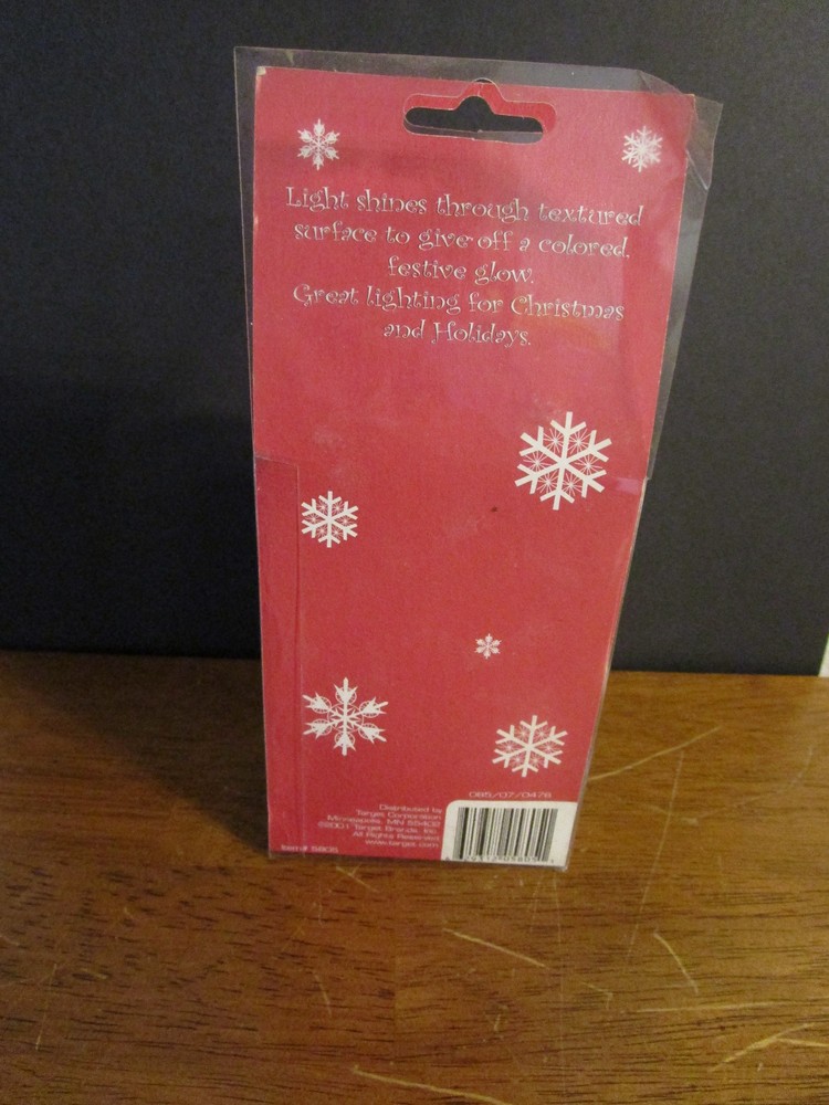 Holiday Lights Santa Light Bulb NIB