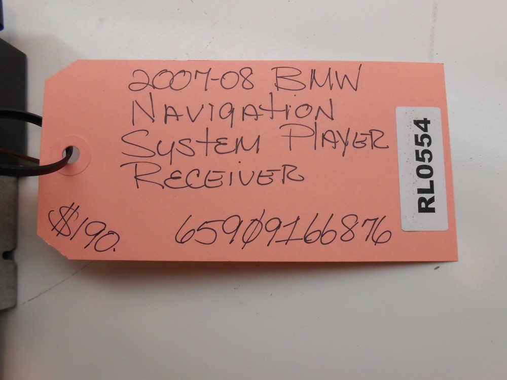 2007-2008 BMW NAVIGATION SYSTEM PLAYER RECEIVER 65909166876 RL0554