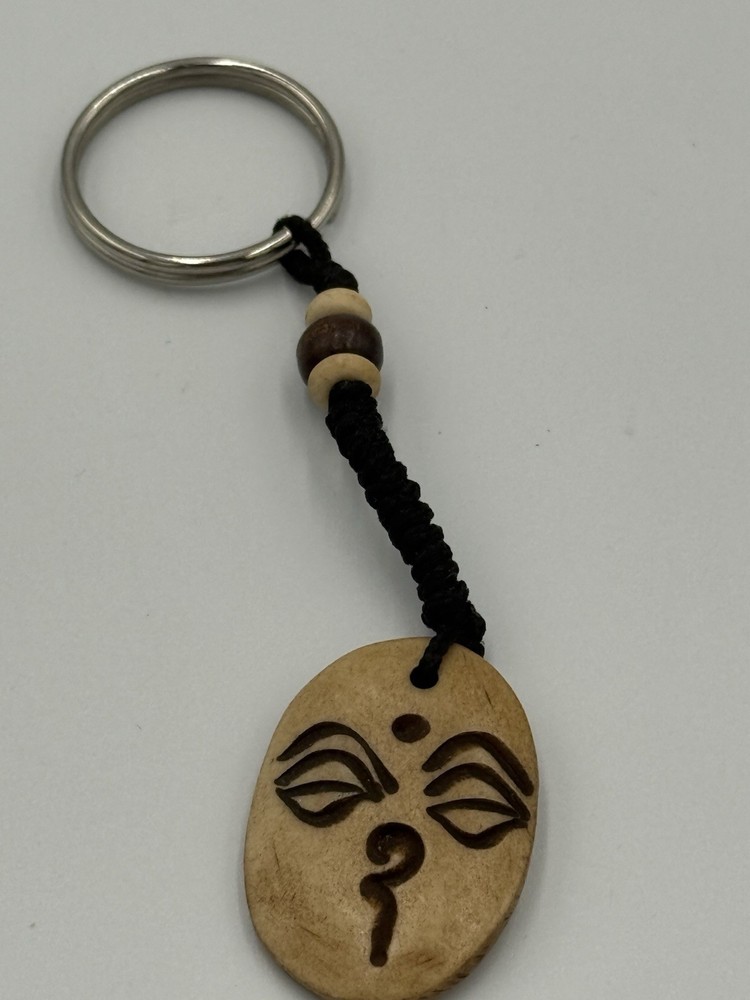 Face Design Bone Charm Pendant Key Chain