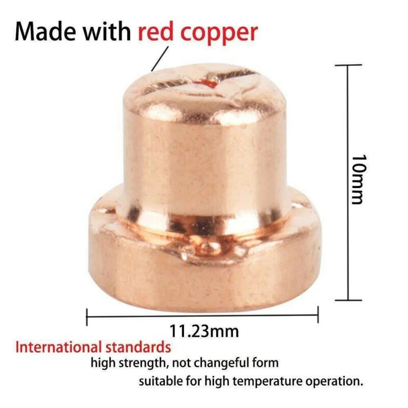 For Cutter CUT40/50 Plasma Electrodes Tips Kits Shield Cups Nozzle Useful