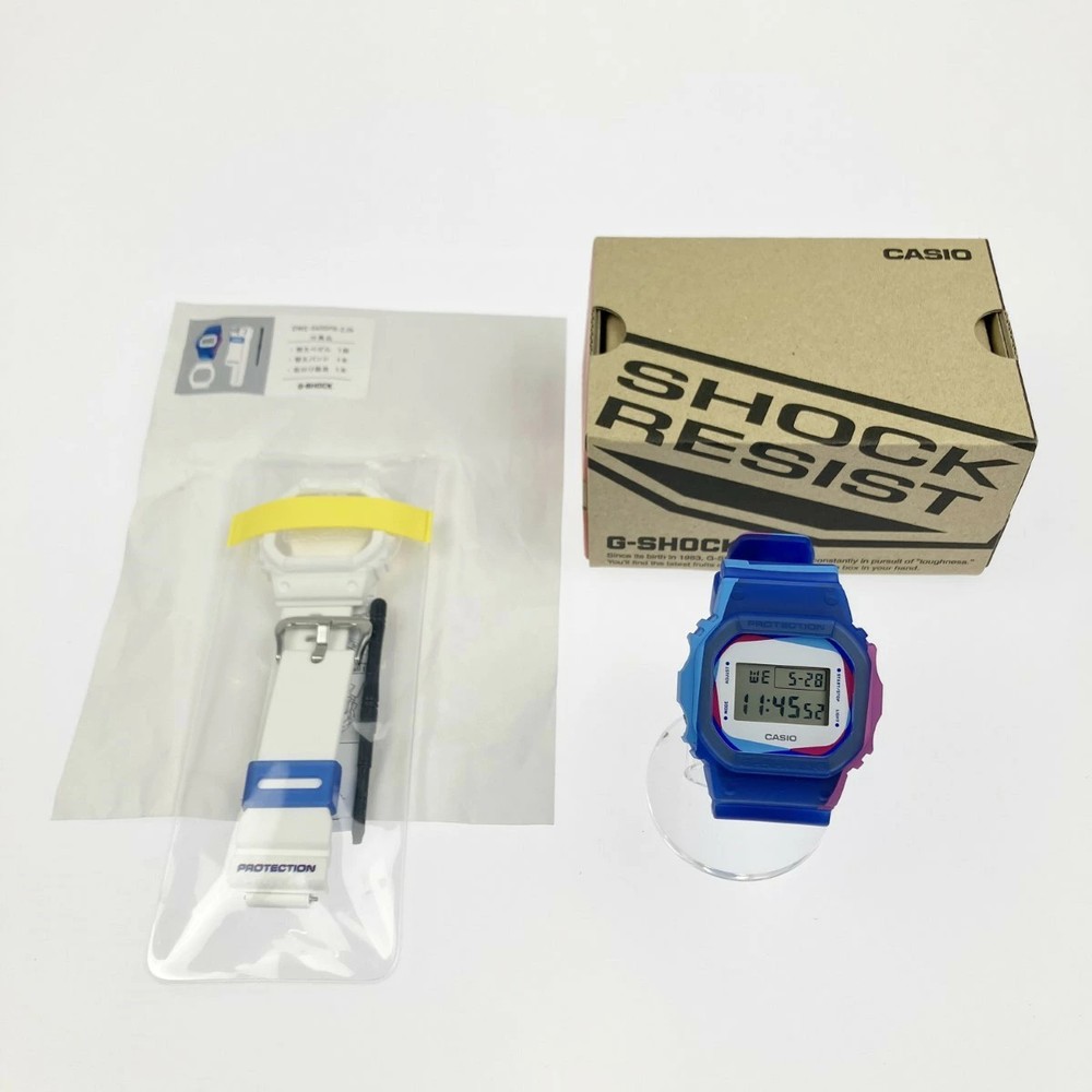 Used CASIO Casio G SHOCK DWE 5600PR Skeleton Quartz Replacement Band Box Instruc