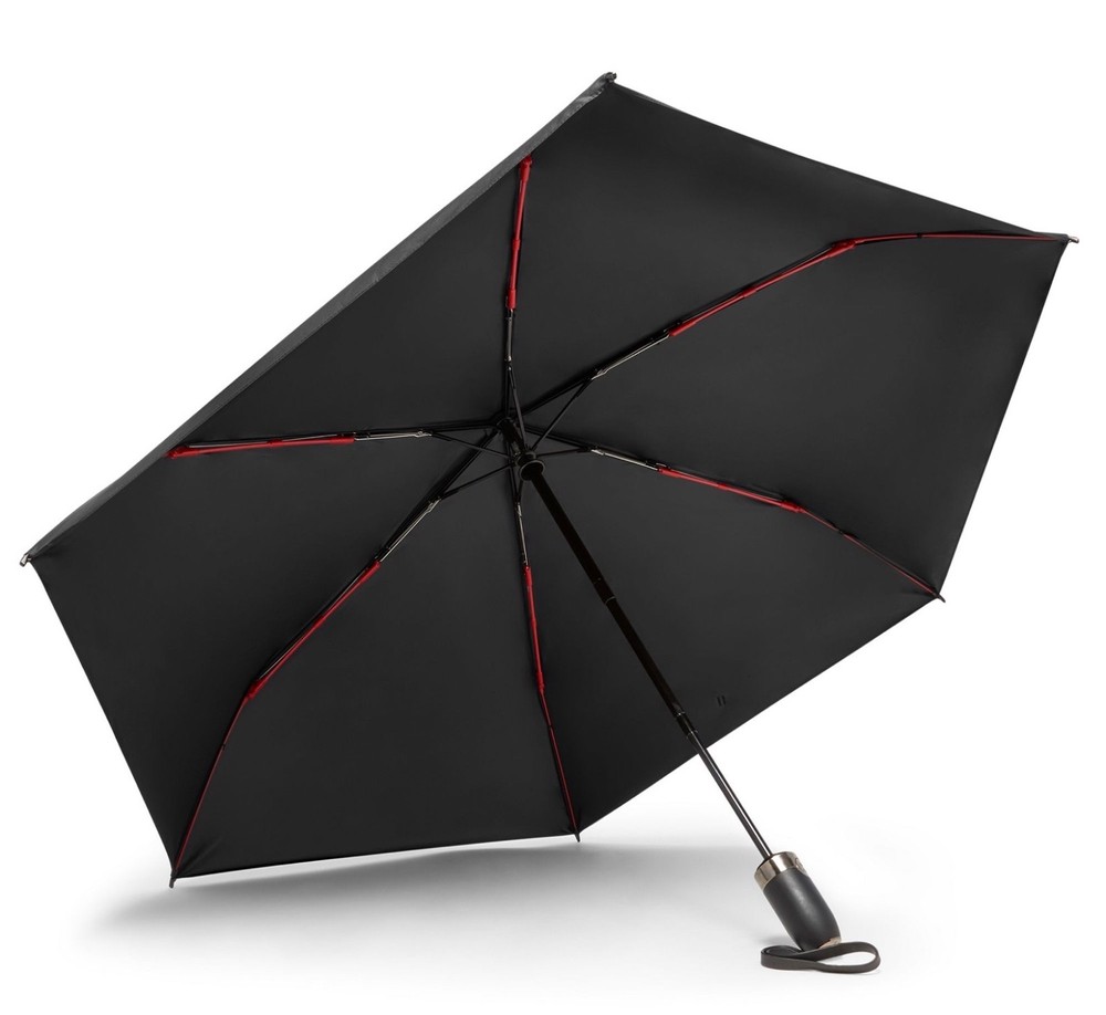 NEW TUMI 36.0” Medium LOGO Auto Automatic Open Close Umbrella - BLACK