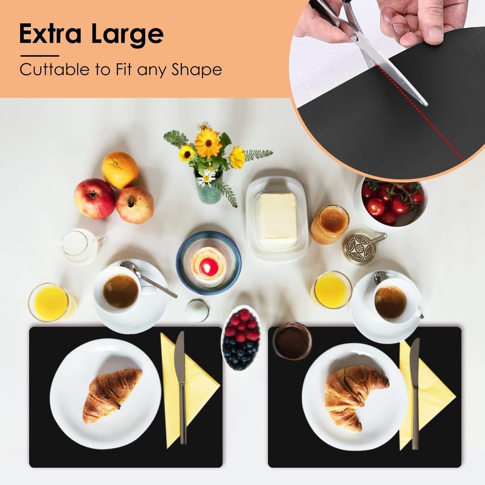 KitchenRaku Extra Large Silicone Mat for Kitchen Worktop Protector, Thickened...