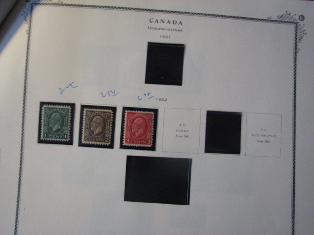 Classic Canadian Stamp Collection on Scott Pages.