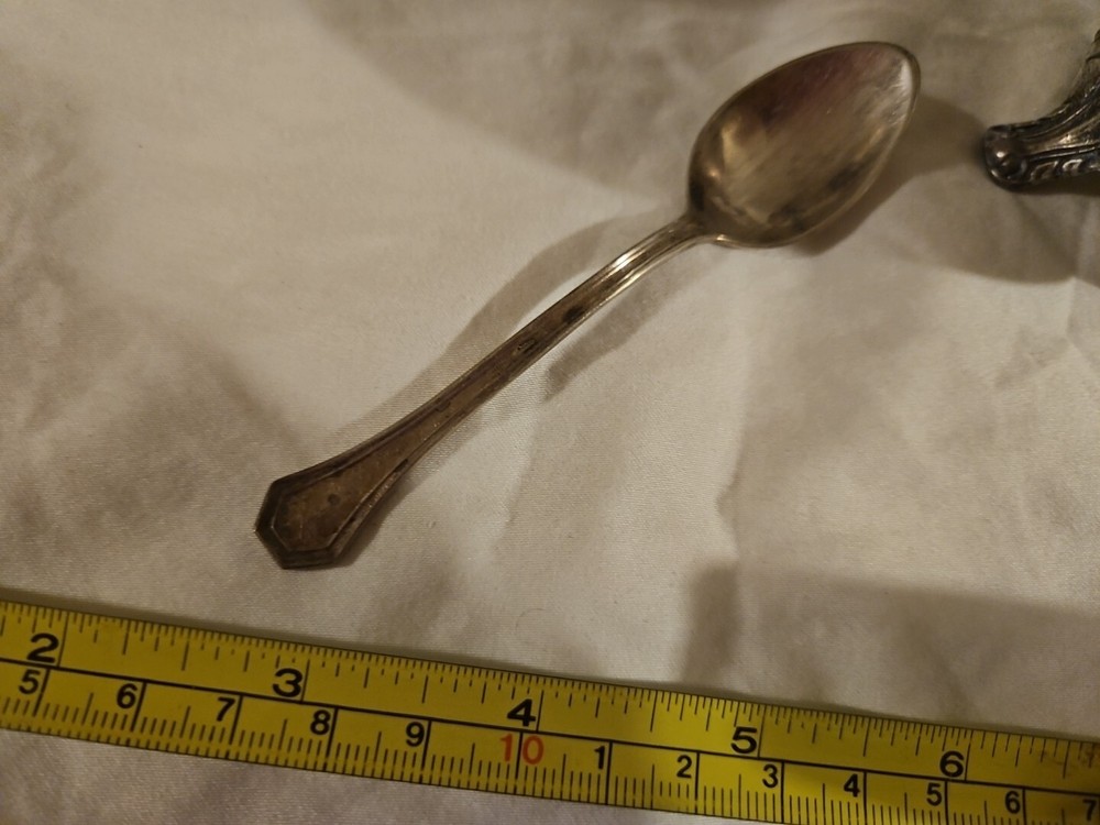 Silver Sugar & Creamer Pot W/ Spoon