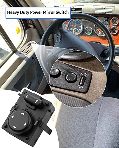 Heavy Duty Power Mirror Switch Front Driver Side 10Pin Fits Freightliner