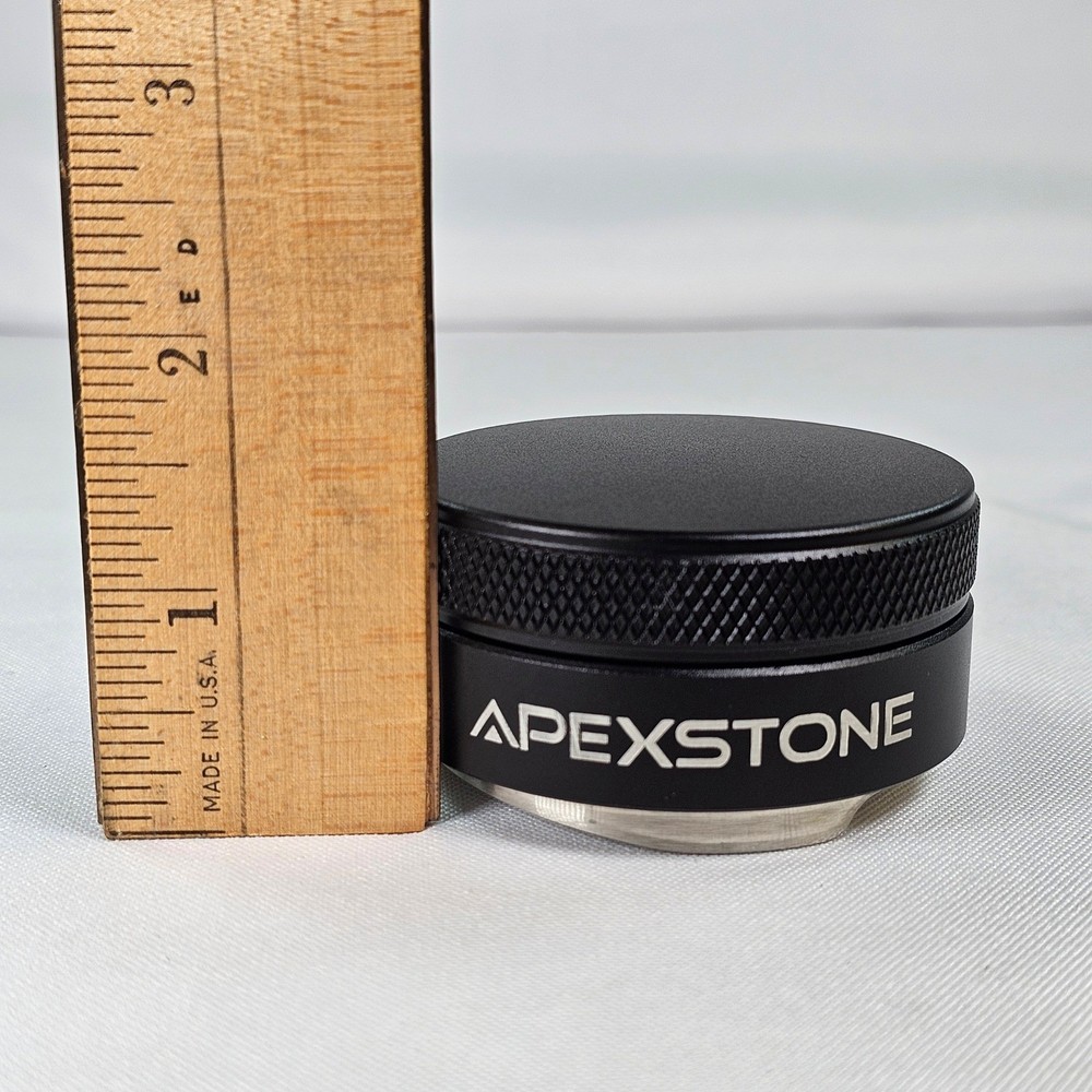 Apexstone 58mm Espresso Coffee Distributor Leveler Tool Adjustable Black Silver