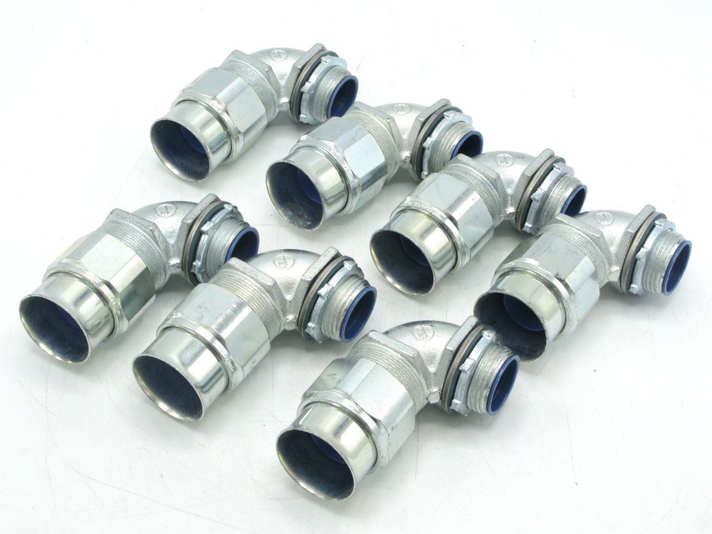 Thomas & Betts 3743-TB 90Deg Liquid Tight Connector, 7pc