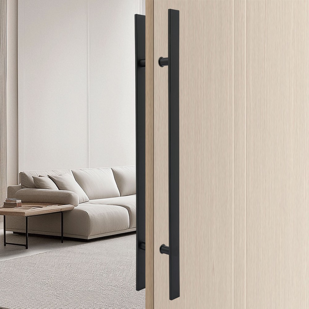 Stainless Steel Door Handle H Shape Commercial Double Sided Door Pull Handle