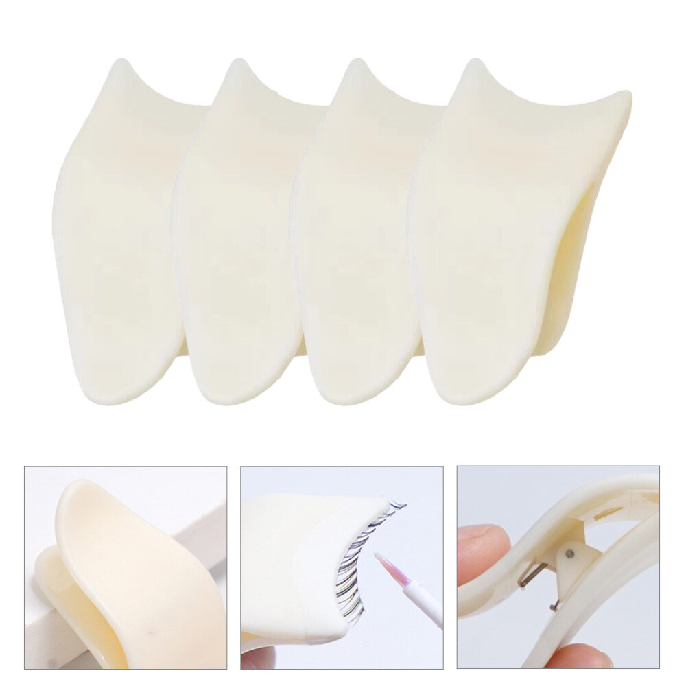 4 Pcs False Eyelash Auxiliary Applicator Clip Artificial Tool Extension