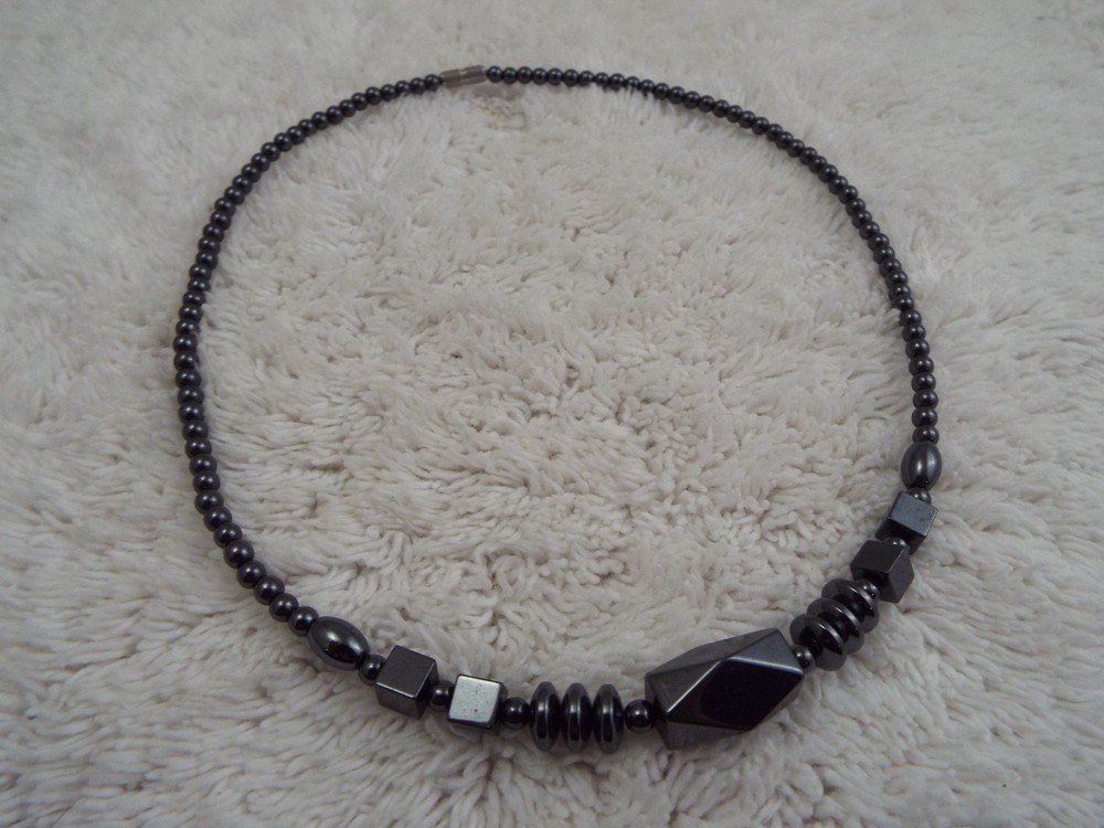 Hematite Bead Necklace
