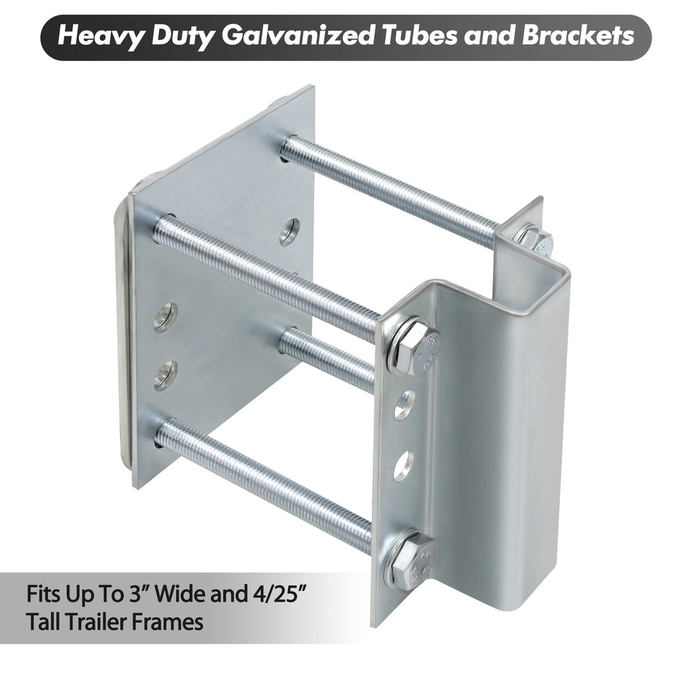 Heavy Duty Boat Trailer Roller Guide-On System 97° Bend Adjustable Kit