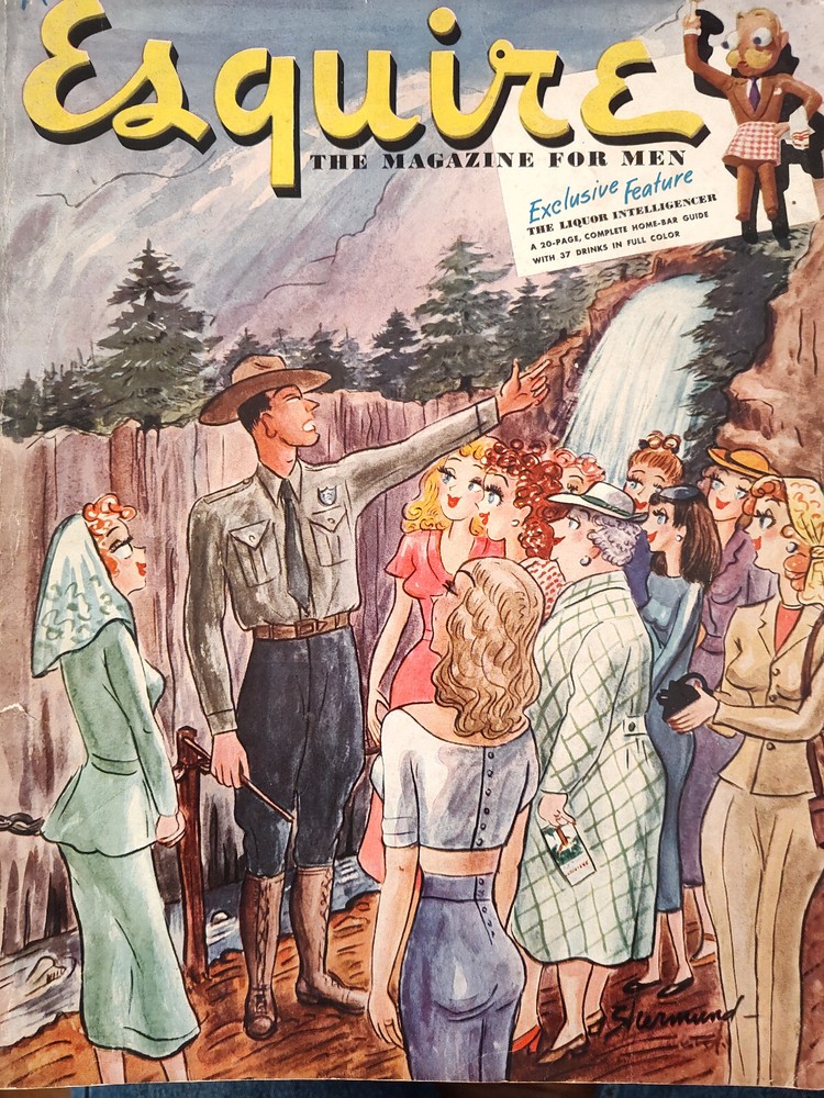 1948 Original Esquire Art Ads FRONT COVER (only) Ad for STUDEBAKER