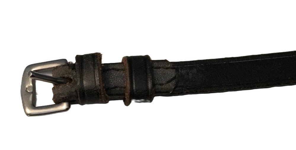 Leather FLASH Strap LARGE HORSE Black - NEW