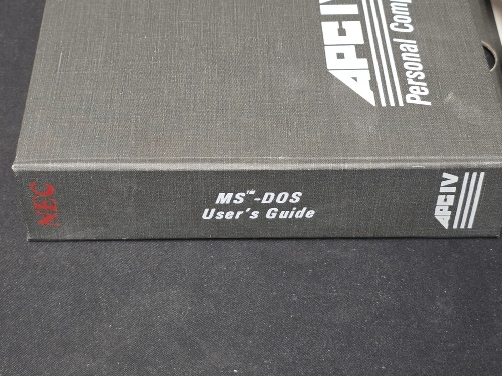 Vintage NEC APC IV Advanced Personal Computer MS-DOS 3.1 Guide & Floppy Disk