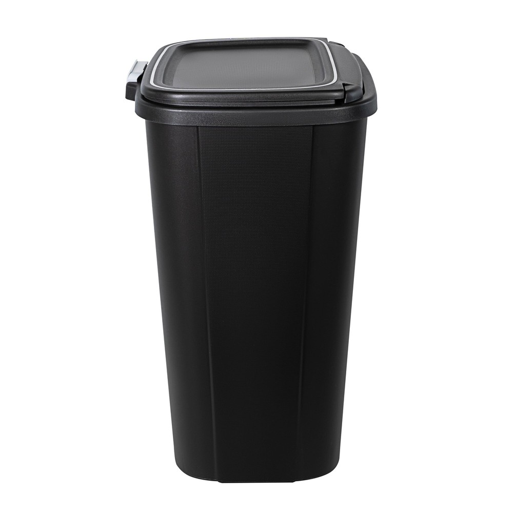 Hefty Kitchen Trash Can, 13 Gallon Plastic Odor Block Touch Top Garbage Bin