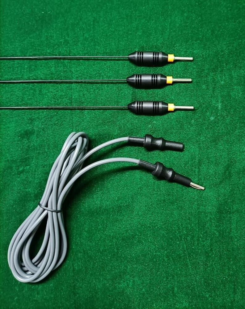 3pc Hysteroscopy Monopolar L-Hook 5FR 40cm & Cable Urology Reusable Instruments