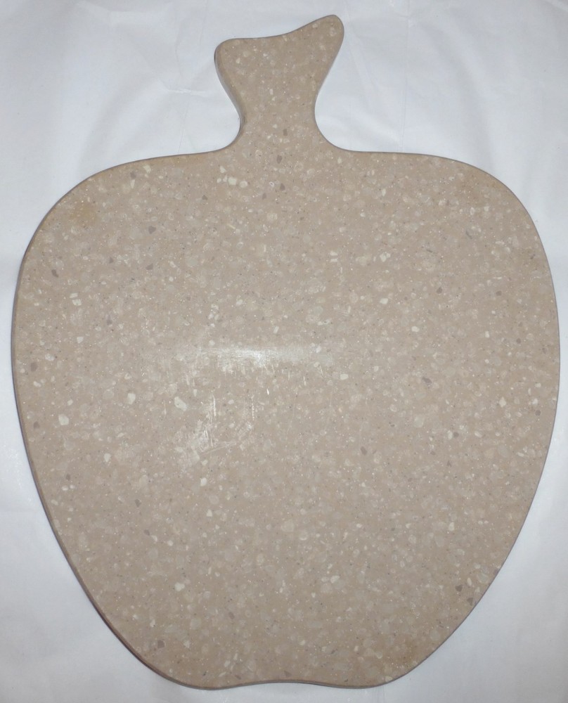 Corian Solid Surface Cutting Board Cheese Tray, Apple Shape, Variety, NEW