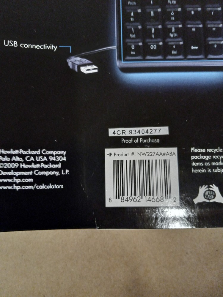 Vintage Hewlett Packard CalcPad 200, New