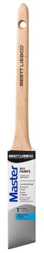 552564100 Master Polyester/Nylon Thin Angle Sash Brush, 1 in.