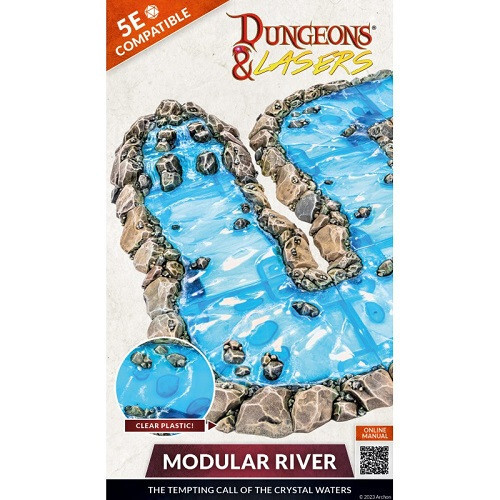 Modular River Terrain Set Dungeons & Lasers Archon Studio