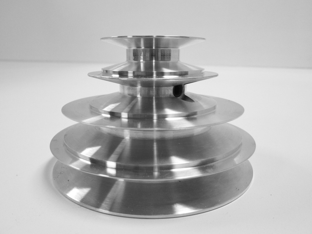 4-Step Cone Pulley with 1/2 Bore; Replacement for Lathe, Drill Press, Scroll Saw