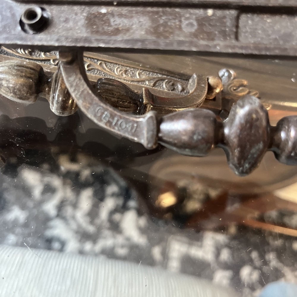 Vintage Brass Pull Drop Handle Canada 5” On Center Set Of 6