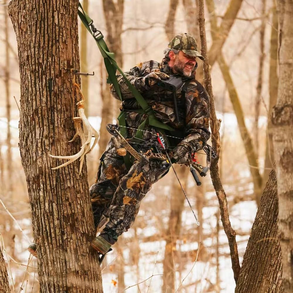 Aluminum Tree Saddle Platform Tree Saddle System Platform for Hunting (Dark G...