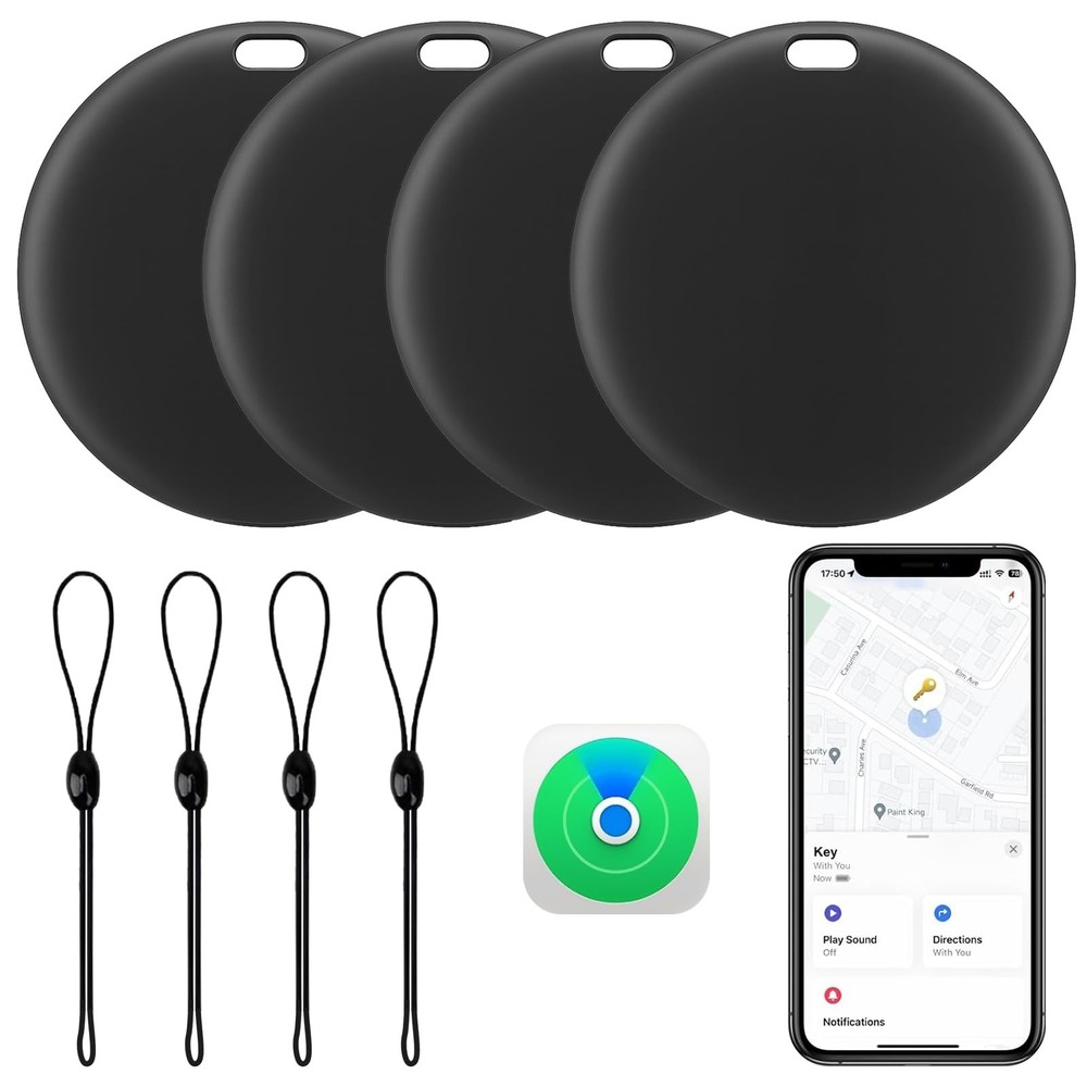 [Apple MFi Certified] LBPRT Air Tracker Tag 4 Pack, Smart Bluetooth Item Find...