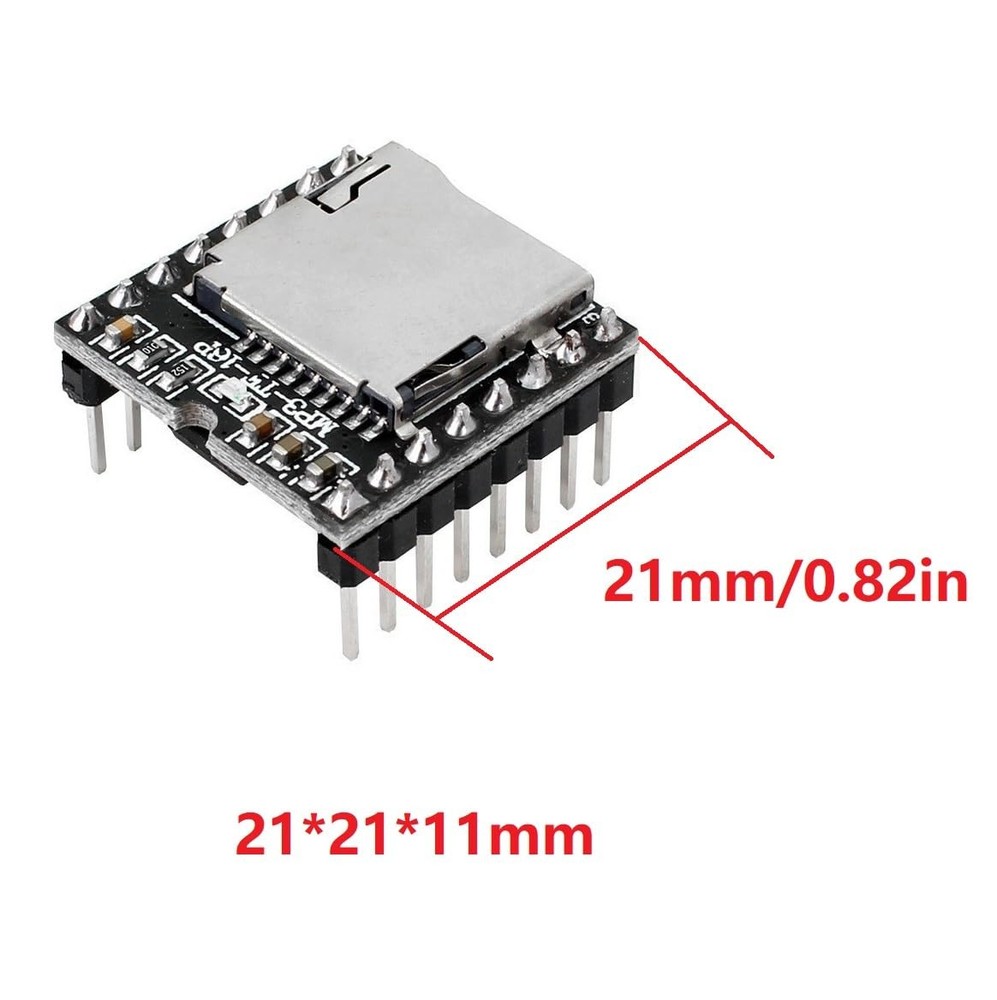 5 Pcs Mini MP3 Module Compatible with DFPlayer Code for Arduino Raspberry Pi ...