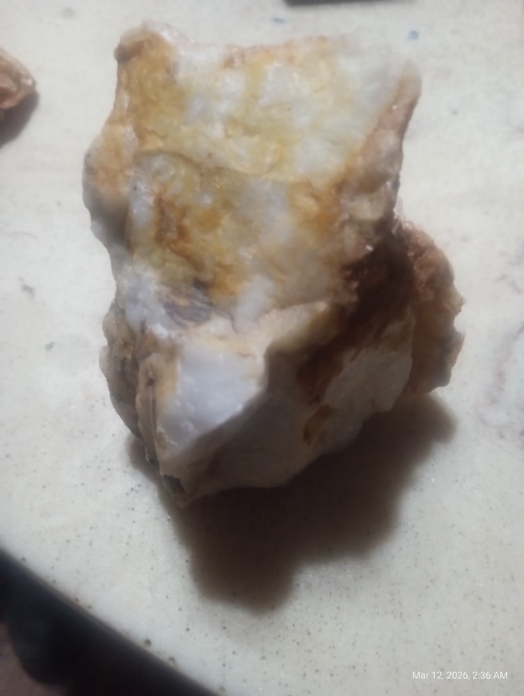Gold Quartz Ore Rock Highly Mineralized