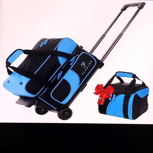 2 Balls Bowling Rolling Bag