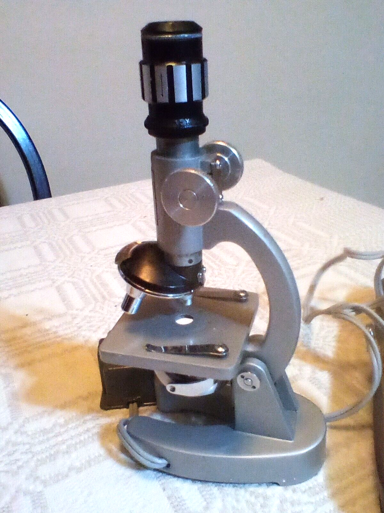 1968 Jason Empire Microscope Model #708 + 12 exciting experiments in Vinyl Case