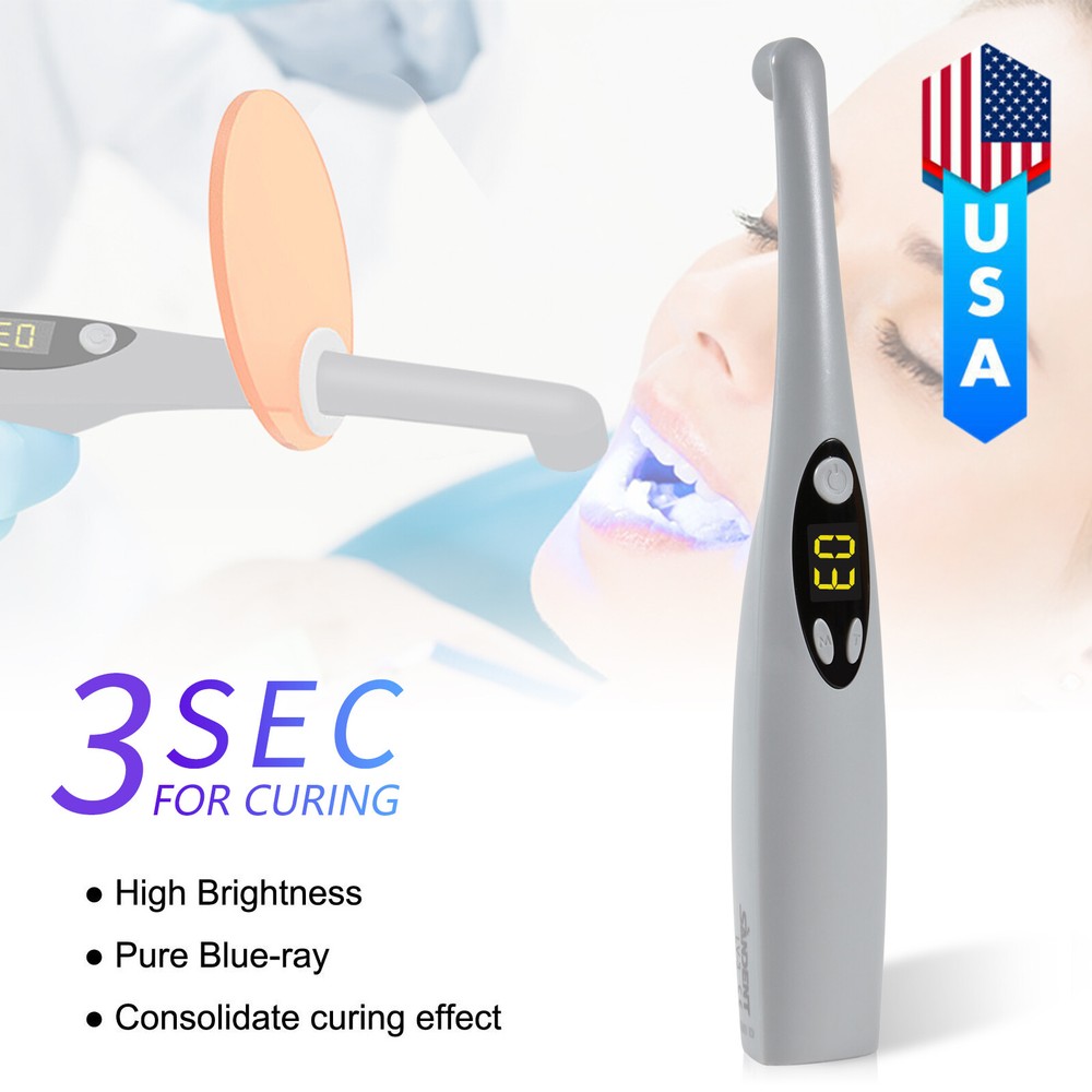 Dental Wireless LED Curing Light 3 Second iLED Cure Lamp Woodpecker DTE Style DL